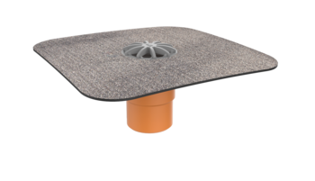 Receptor de balcon TOPWET cu flanșă la comandă (EPDM, TPO, FPO, PE, STE – hidroizolatii lichide/pensulabile), ieșire verticală Receptor de balcon TOPWET cu flanșă la comandă (EPDM, TPO, FPO, PE, STE – hidroizolatii lichide/pensulabile), ieșire verticală