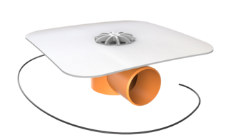 Receptor de balcon TOPWET cu flanșă la comandă (EPDM, TPO, FPO, PE, STE – hidroizolații lichide/pensulabile), degivrare 230 V, ieșire orizontală Receptor de balcon TOPWET cu flanșă la comandă (EPDM, TPO, FPO, PE, STE – hidroizolații lichide/pensulabile), degivrare 230 V, ieșire orizontală