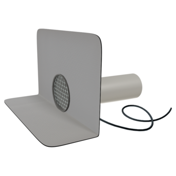 Receptor de colț(gargui) TOPWET cu secțiune rotundă, flanșă din membrană PVC, degivrare 230 V Receptor de colț(gargui) TOPWET cu secțiune rotundă, flanșă din membrană PVC, degivrare 230 V