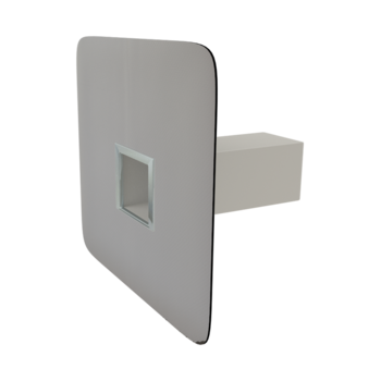 Deversor de siguranţă cu sectiune rectangulară cu manşetă integrată din PVC Deversor de siguranţă cu sectiune rectangulară cu manşetă integrată din PVC